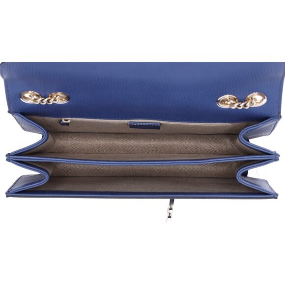 GUCCI Interlocking G Shoulder Bag 510303 Blue Leather - Picture 5 of 8